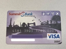VISA ATM/Debit Card SUMMIT BANK formerly Arif Habib Bank PAKISTAN ~ COLLECTIBLE