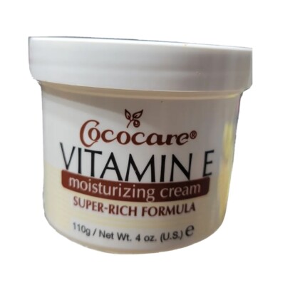 Cococare Vitamin E Moisturizing Cream Super Rich Formula 4 oz. Pack