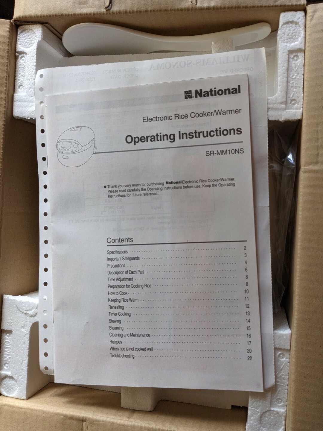 National / Panasonic FUZZY LOGIC Electric Rice Cooker SRMM10NS 5.5 Cup NEW eBay