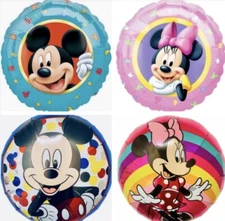  Mickey Mouse Minnie Vintage 18" Disney Foil Mylar Birthday Party Balloons 