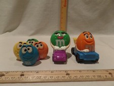 "M M'S" LOT OF 3 BURGER KING ROLLING TOY "KIDS CLUB"