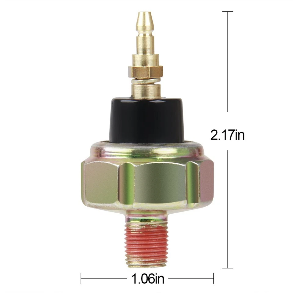 Interruptor de presión de aceite 2 piezas unidad de envío sensor transmisor de luz para Acura Honda Nissan Foto 3 de 4