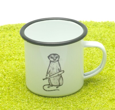 Ligarti Email Tasse Becher Emaille Hitman Harry (Erdmännchen)  300ml