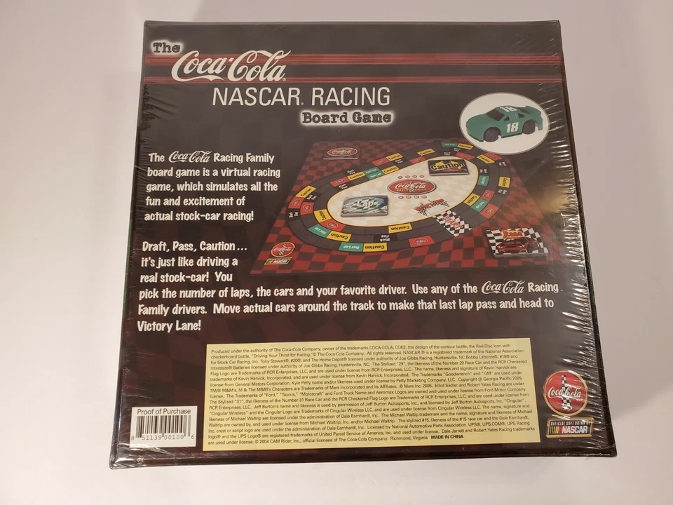 THE COCA-COLA NASCAR RACING BOARD GAME FIRST EDITION  2004 NOS Foto 2 de 2