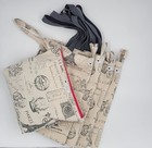 Premier Duck fabric shopping/ Grocery  bags 5 set with a Zipper pouch Sz XL.