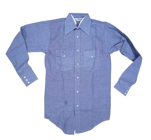 Needles / WESTERN SHIRT-8OZ DENIM/ PAISLEY JQ/長袖シャツ/S/コットン/NS168 Needles Western Shirt - 8oz Denim Paisley JQ Long Sleeve Shirt