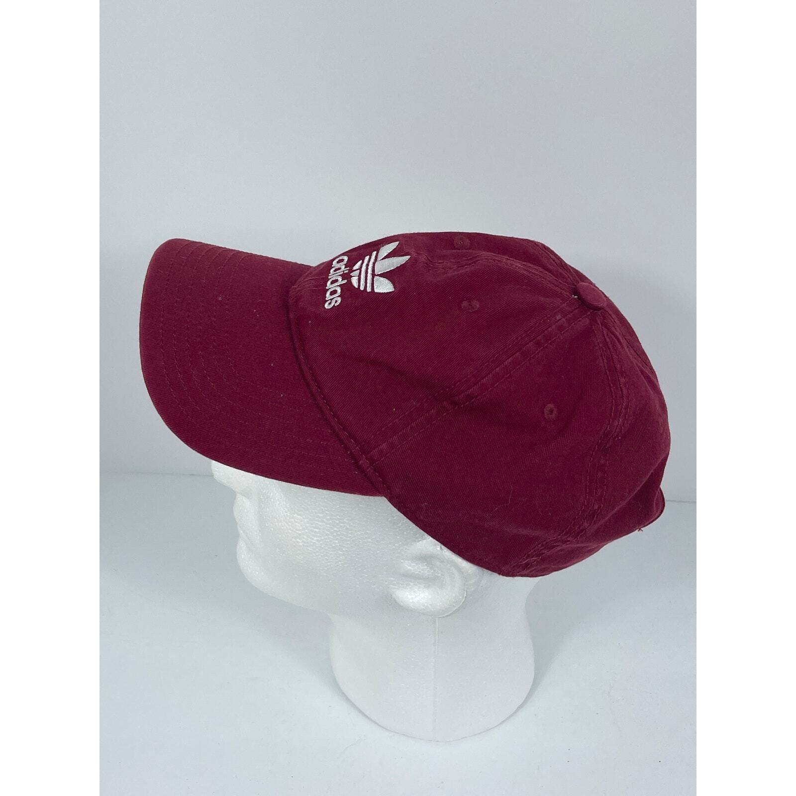 Adidas Adjustable Strap Back Red Hat Baseball Cap - image 9