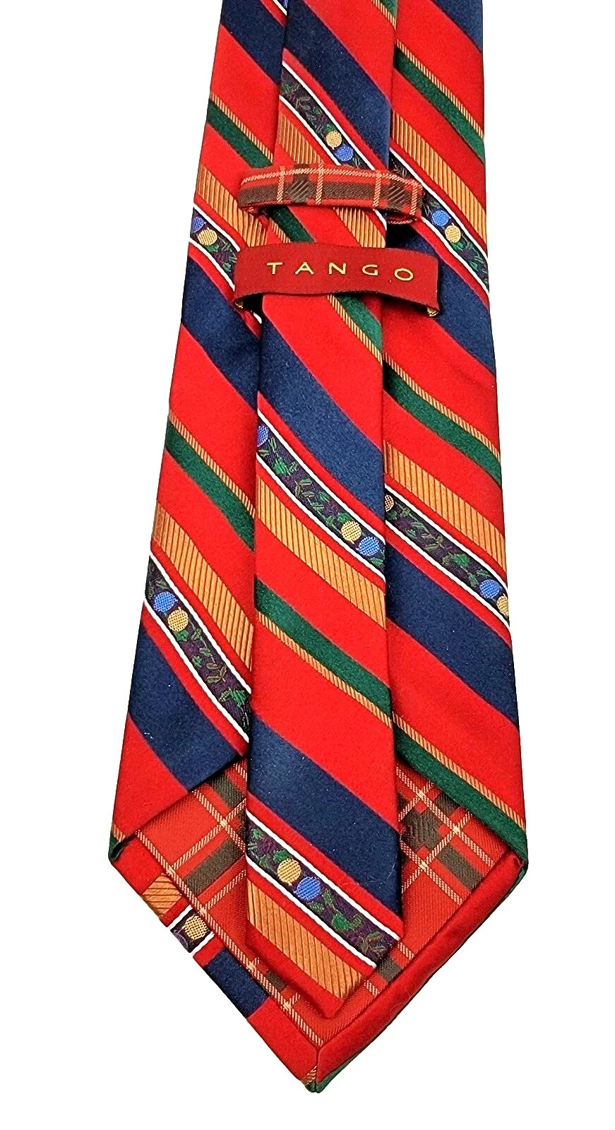 Tango Listrado 100% Seda Laços Para Homens