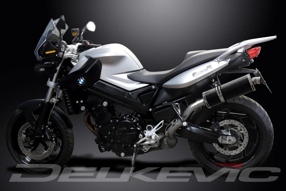 Kit silenciador de escape de carbono oval BMW F800R 2009-2016 Delkevic 14" - Imagem 4 de 4