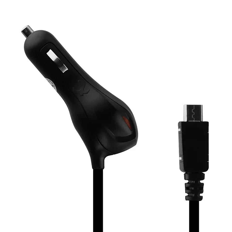 Carregador rápido Luxmo micro USB LED enrolado cabo carro para Samsung LG HTC Blackberry - Imagem 2 de 4