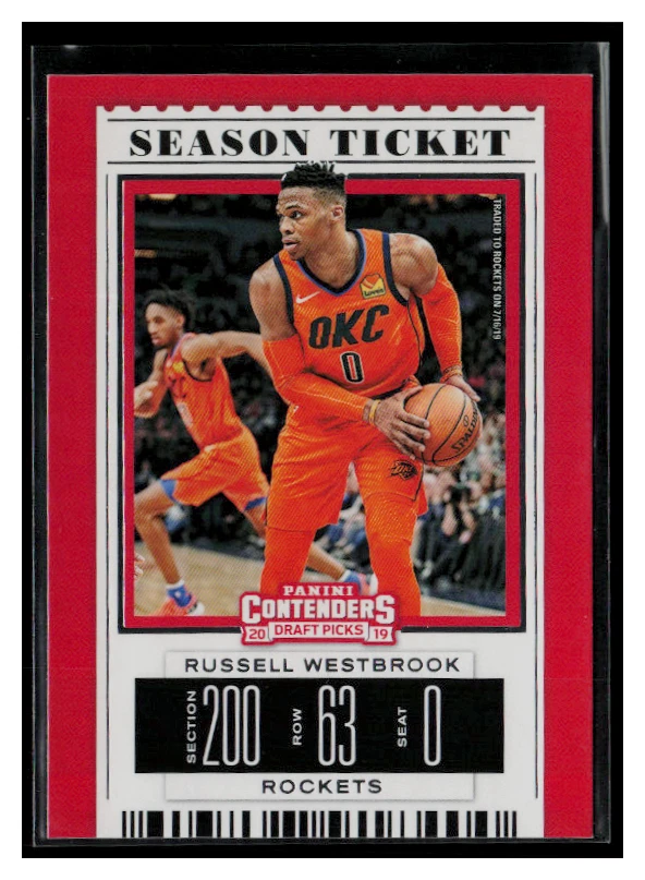 Panini Russell Westbrook Basketball Autographed Sports Trading