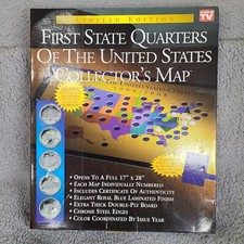 First State Quarters of the United States Collectors Map Album As Seen on TV