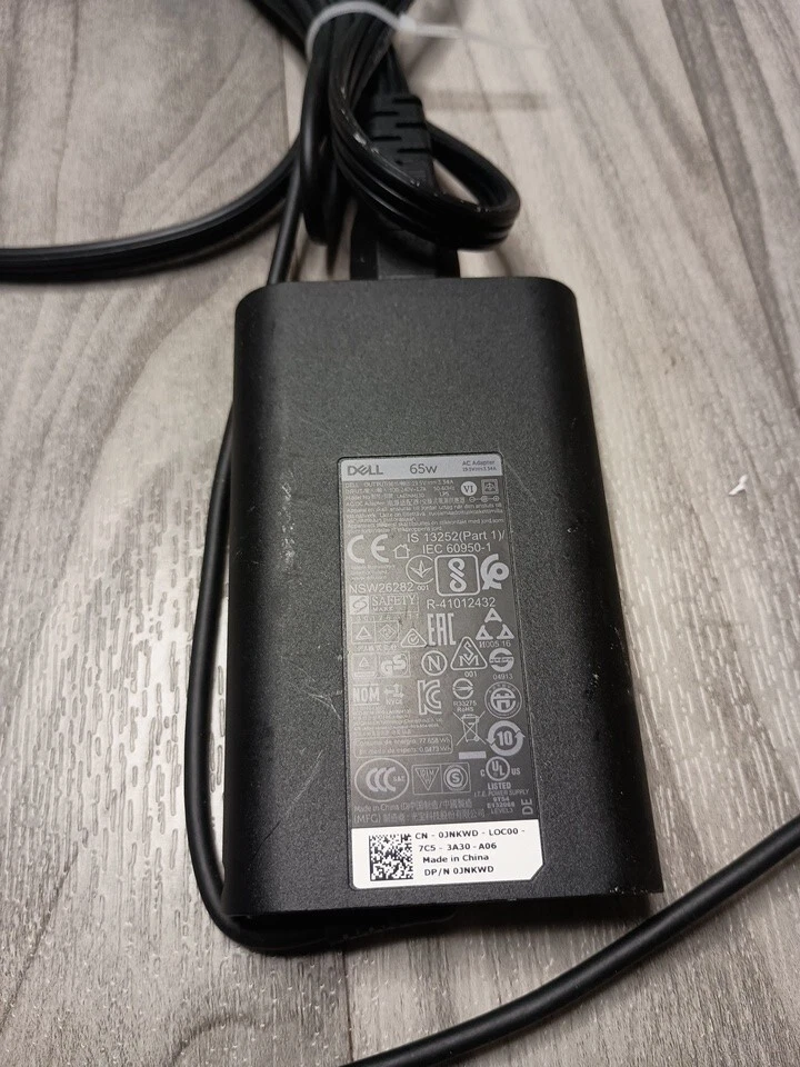 Cargador adaptador de corriente alterna original Dell Latitude 65W LA65NM130 3480 3488 7480 7490 Foto 3 de 4