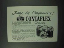 1960 Zeiss Contaflex Super Camera Ad - Performance 