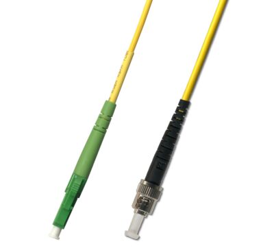 25M (82ft) OS2 LC/APC to ST/UPC Fiber Optic Cable Simplex Singlemode 9/125