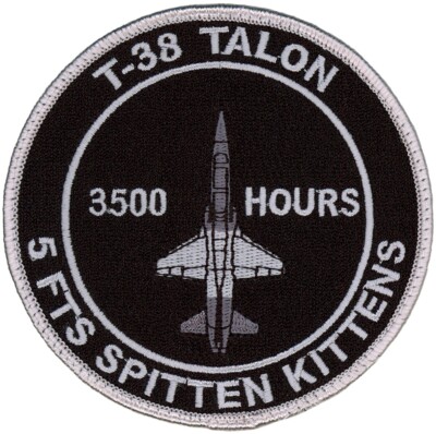 USAF 5th FLYING TRAINING SQUADRON PATCH - T-38 TALON 3500 HOURS