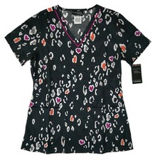 Cherokee Runway Scrub Top RW606X8-LVZO Lovely to Meet Zoo