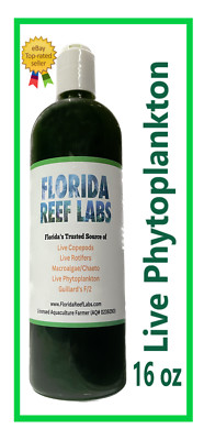 LIVE Phytoplankton (Nannochloropsis - nano ) - 16 oz - Florida Reef Labs 