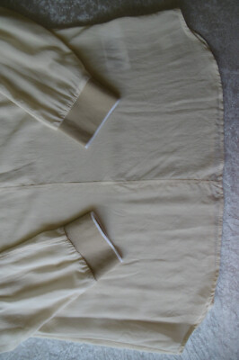 Blusenshirt  Marc O´Polo 100% Seide langarm+Strickbündchen Gr 40 Creppé de Chine