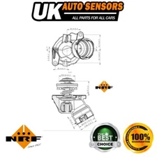 Fits Mercedes SLK CLK C-Class SL E-Class + Other Models NRF Thermostat Coolant