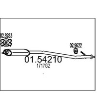 Mitteltopf Neu Citroen Xsara Picasso 2.0 Hdi Auspuff Schalldämpfer 