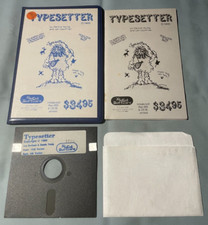 TYPESETTER - Atari 400/800 Computer XLEnt Software 5.25" Disk in Folio - TESTED