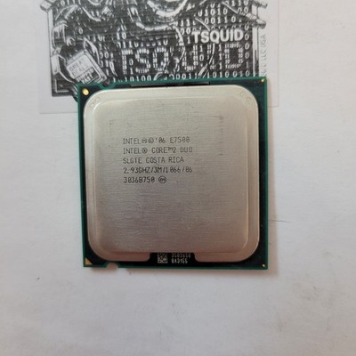 Intel Core 2 Duo E7500 CPU 2.93GHz 3MB 1066MHz LGA775 SLGTE Desktop Processor
