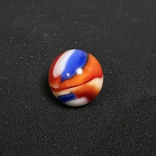 Vintage Peltier Liberty Red/Blue/White Marble 25/32" Near Mint