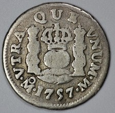 1797-Mo Mexico Silver 1/2 Real