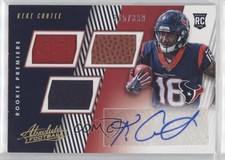 2018 Panini Absolute Rookie Premiere Material Autos /399 Keke Coutee Auto 0d9o