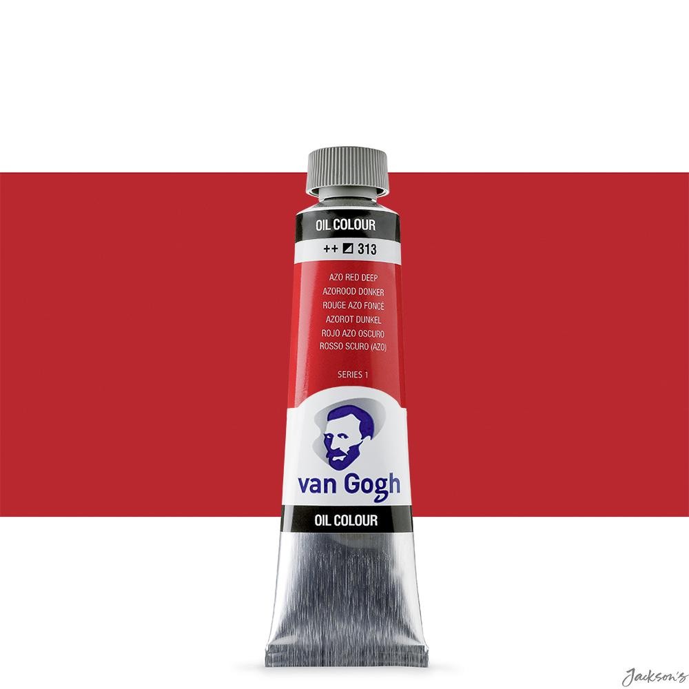 Royal Talens Van Gogh Oil Paint Tube 40ml Azo Red Deep S1 For Artists