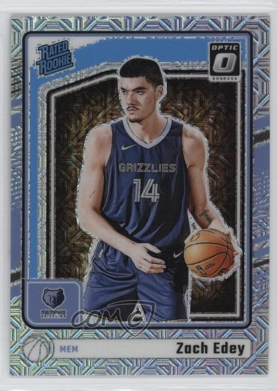 2024-25 Panini Donruss Optic Rated Rookie Choice Prizm Zach Edey #288 1o2