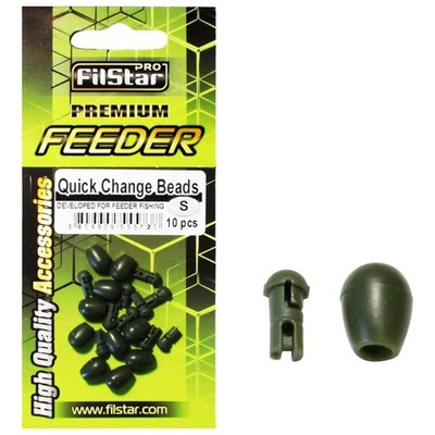 Quick Change Beads 10 STK Größe S 9mm  Angeln Perlen  Gummiperlen  Angel Karp...