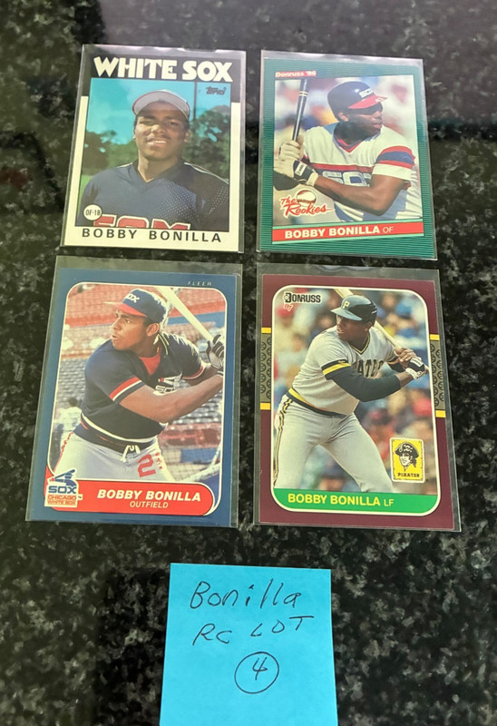 BOBBY BONILLA ROOKIE CARD LOT (1986-1987).....................4 DIFFERENT