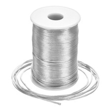 Nylon Satin Cord 2.5mm, 109 Yard Nylon String for Bracelet Grey