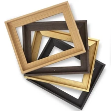 9x12 Solid Wood Canvas Floater Frame, Wood Canvas Floating Frame, Floater Fra...