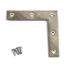 20 PCS 80x80x1mm Angle Connector Corner Brackets Stainless L Shape 20 PCS