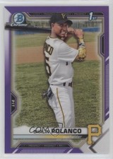 2021 Bowman Chrome Prospects Purple Refractor /250 Shalin Polanco #BCP-222 0hw6