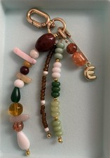 Custom Beaded Bag Charm Keychain Handmade Charms Purse Accessory Free Ship US