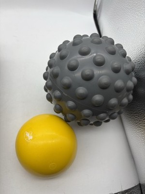 Franklin Method Fitness Grey Yellow Exercise, Massage, Spiked Yoga Ball 20 Cm