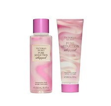 Victoria's Secret Pure Seduction Whipped Body Mist Spray  Body Lotion Set of 2