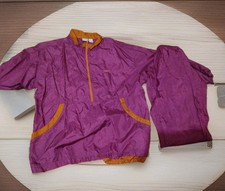 Vtg BIKE Windbreaker Suit Track Suit Jacket Pants Womens Made in Taiwan Size L