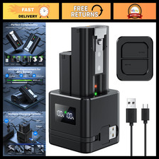 2-Pack Rechargeable Batteries for Ring Doorbell & Cameras - 6040mAh with LED Cha