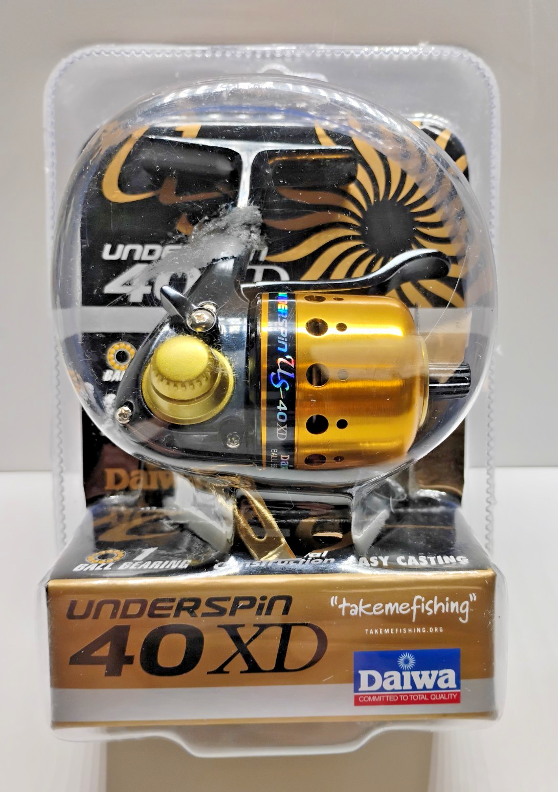 DAIWA UNDERSPIN, #40XD , TIN COATED ROTATING LINE, CLEAR 4.1