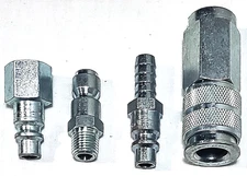 4PC QUICK COUPER SET CONNECTOR AIR HOSE FITTINGS DISCONNECT