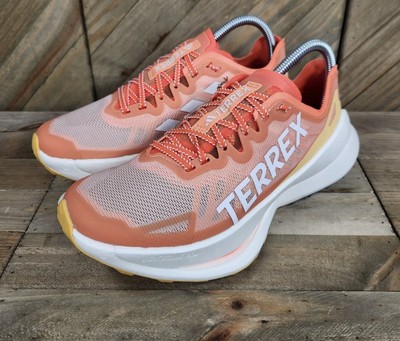 Adidas Terrex Agravic Speed Ultra Orange Trail Running Sneakers Women s 7