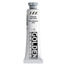 Heavy Body Acrylics, Iridescent Pearl Fine, 2 fl. oz. Tube, Professional Acry...