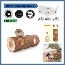 Natural Fir Wooden Hamster Tunnel Toy - Eco-Friendly Adventure for Small Pets