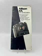Nikon FA The TechnoCamera Nikon Manual 1985 Japan