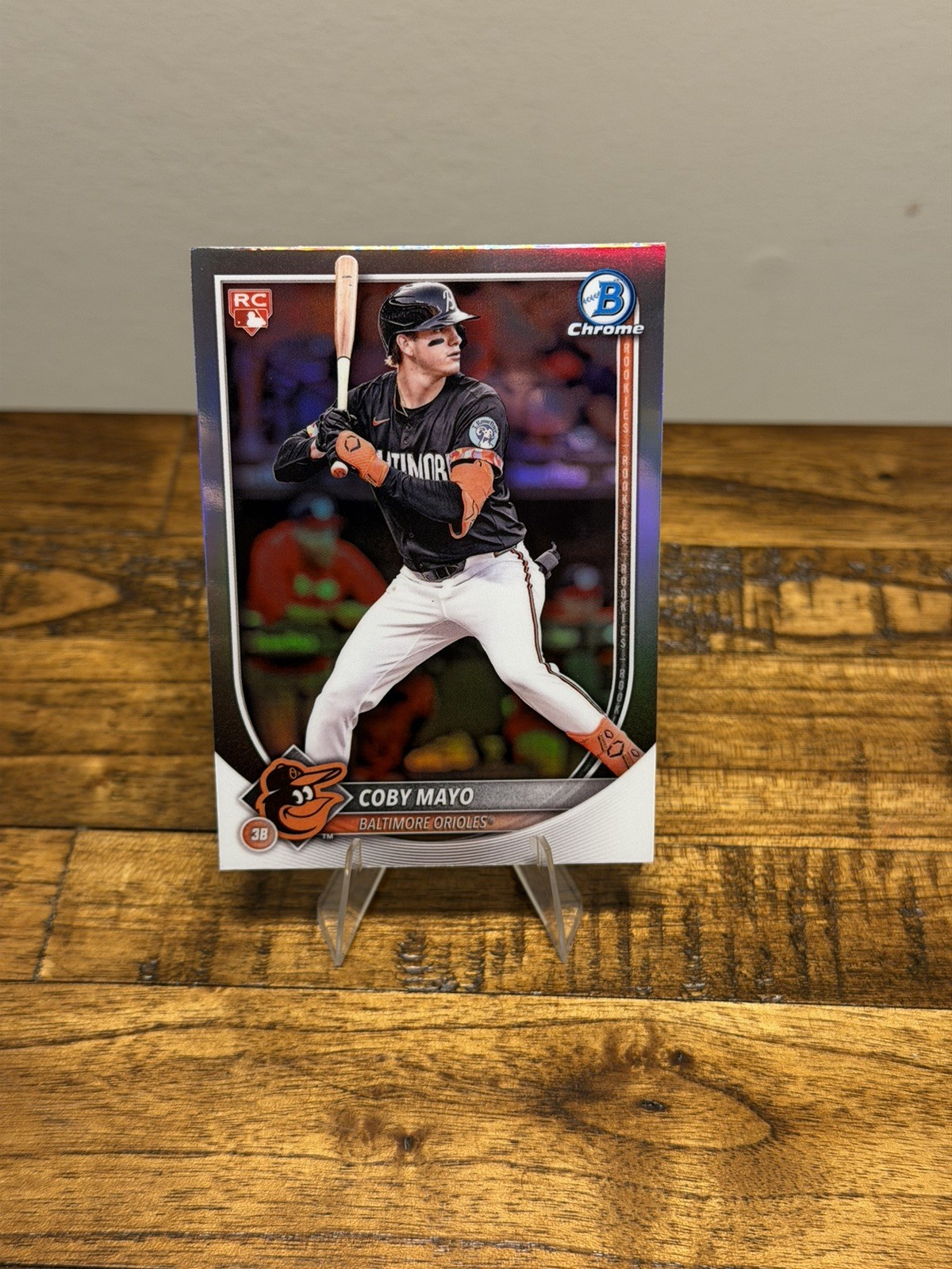 2025 Bowman Coby Mayo Chrome Red Rookie Logo #37 Baltimore Orioles
